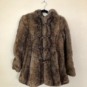ASOS faux fur coat size 2